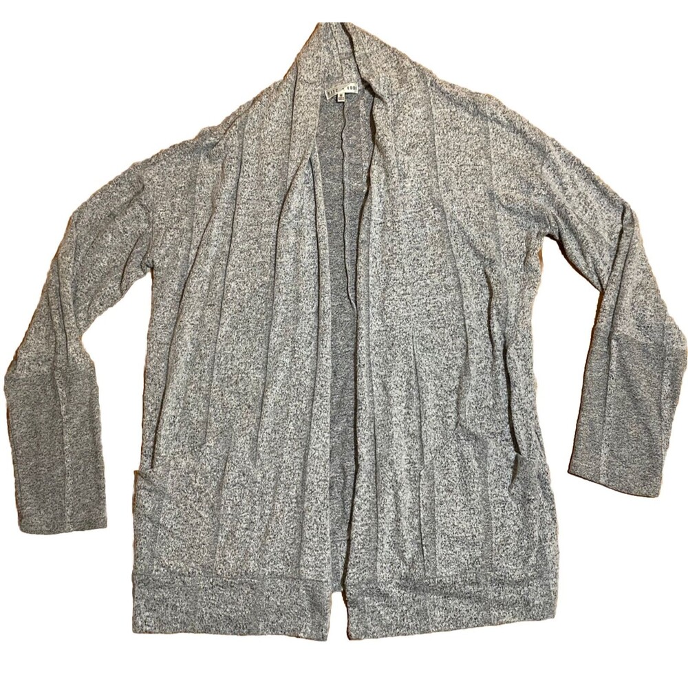 Fits + Eddi Made In Canada Gray Cardigan Size Medium